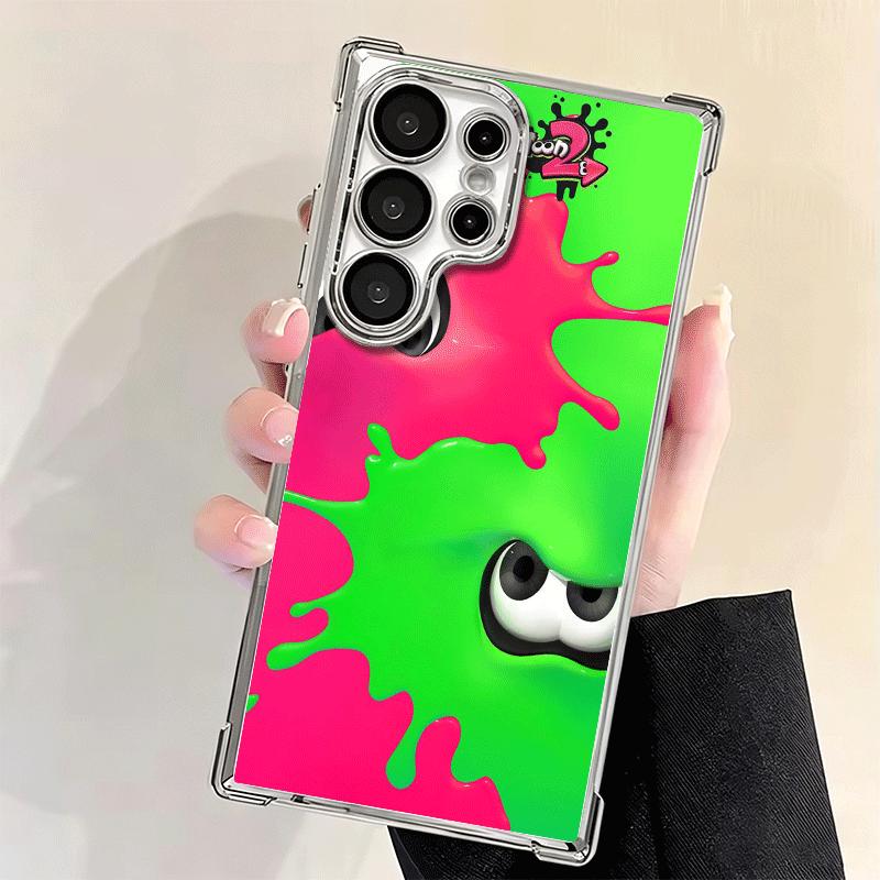 S-Splatoons Game Soft Phone Case For Samsung Galaxy S26 Ultra S25 Edge S24 FE S23 Plus S22 S21 + S20 Plating Anti-Fall Fundas