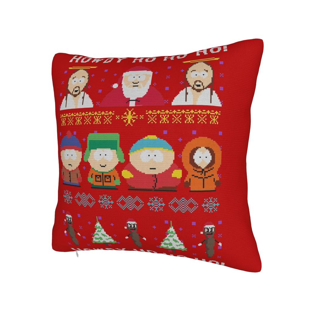 Cartoon Souths Parks Christmas Pillowcase Printing Cushion Cover Decorations Pillow Case Cover Home Square