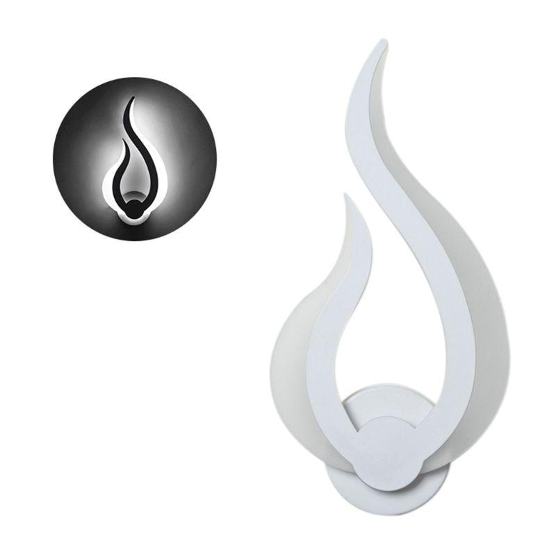 

Светодиодный светильник, современный настенный светильник, акриловое бра 12 Вт, AC80-265 В, форма пламени, для ванной комнаты, спальни, гостиной, прихожей, художественное оформление