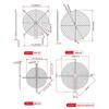 1Pcs Durable Metal Cooling Fan Grill Protective 40-220mm Fans Grid Mesh Cover for Computer Fan