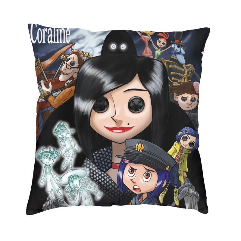 

Хэллоуин фильм ужасов Коралина Чехлы для подушек 40x40 см мягкие роскошные наволочки украшения салона наволочка Dakimakura