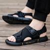 Fashion Mens Sports Sandals Summer Outdoor Beach Sandals Men Aqua Trekking Water Shoes Men Upstream Shoes Quick-drying Shoes Black