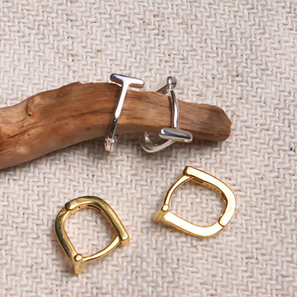 

Геометрические корейские медные серьги-гвоздики для девочек, Т-образные серьги с пряжкой, модные украшения