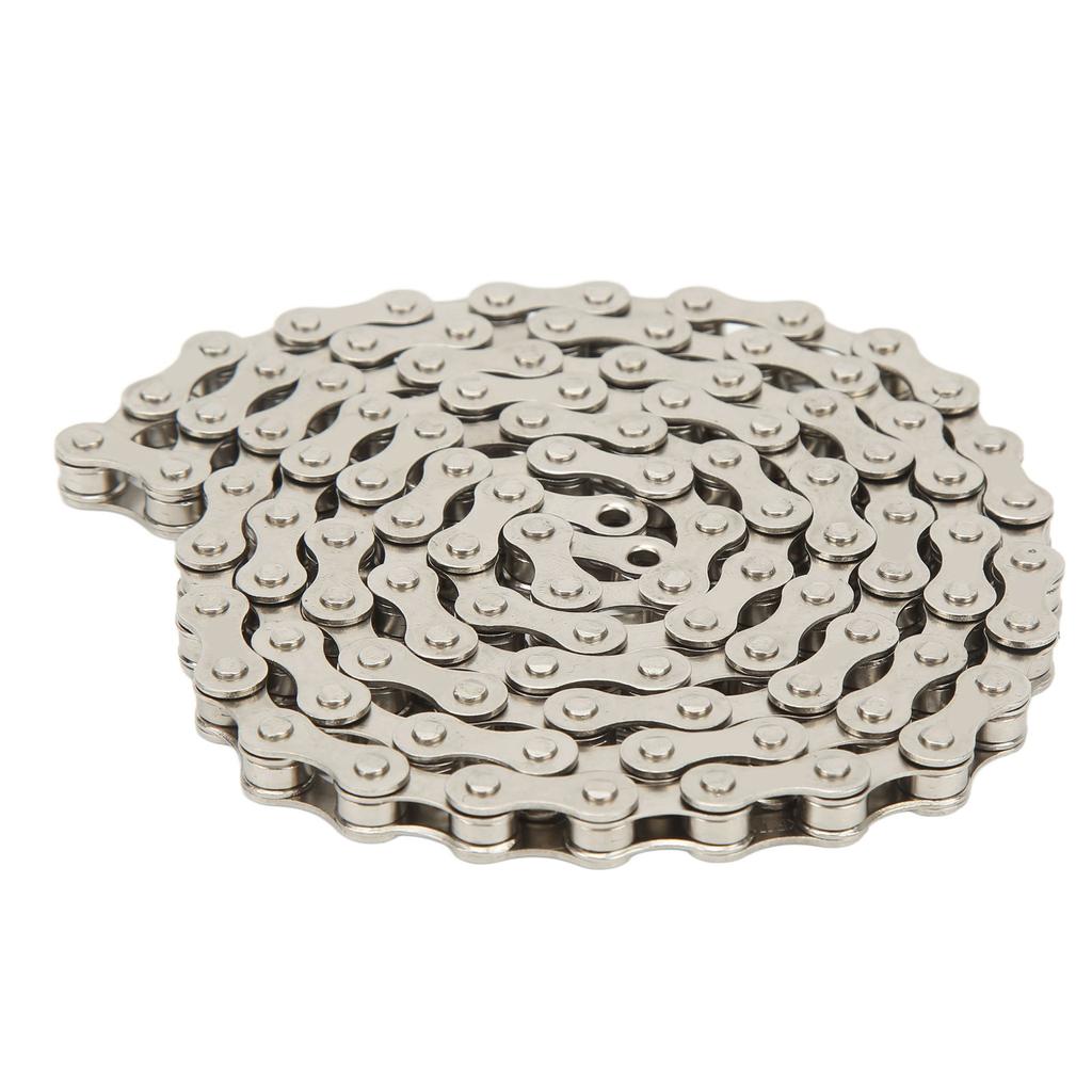 Bike Chain 1S Speed Mountain Road Cycling Chain Single Speed Replacement Chain Silver