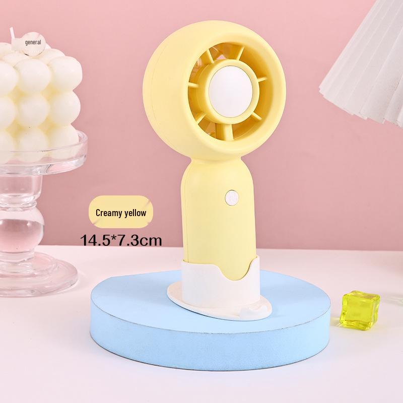 Portable USB Mini Fan - Silent Handheld & Desktop Fan for Travel or Study