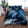 Dangerous Dragon Duvet Cover Set EU Single Double King US Twin Full Queen Size Bed Linen Set  Cute Duvet Cover Bed