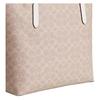 Coach City 33 Classic Monogram Snap Closure Tote Bag Women Tote Beige CV976-IMXDM