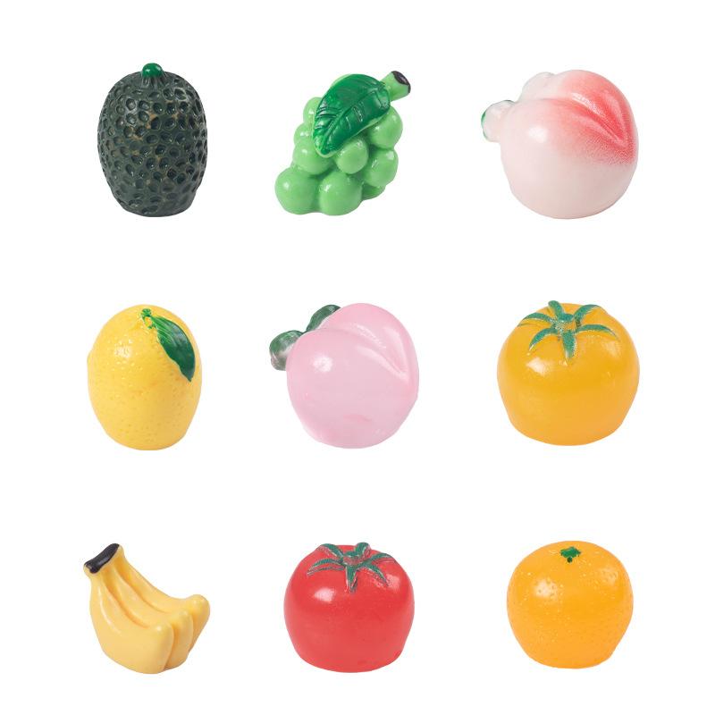 Micro Landscape Simulation Fruit Cuteness Arbutus Fruit Peach Tomato Diy Decoration Blind Bag Accessories Table Ornaments