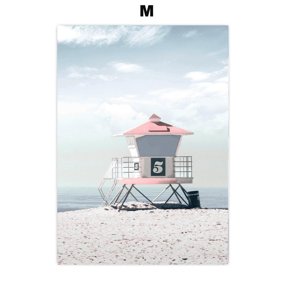 

Синяя морская птица, пляжная доска для серфинга, пальма, настенная живопись на холсте, постеры на скандинавскую тему и принты, настенные панно для декора гостиной A4 21X30cm No Framed