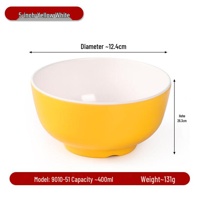 Anyishun A5 Melamine Rice and Soup Bowl