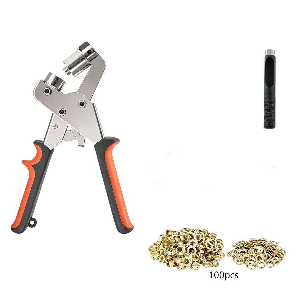 Manual Press Grommet Eyelet Plier Kit 10mm Eyelet Hole Punch Pliers Eyelet Installation Tool Style 3