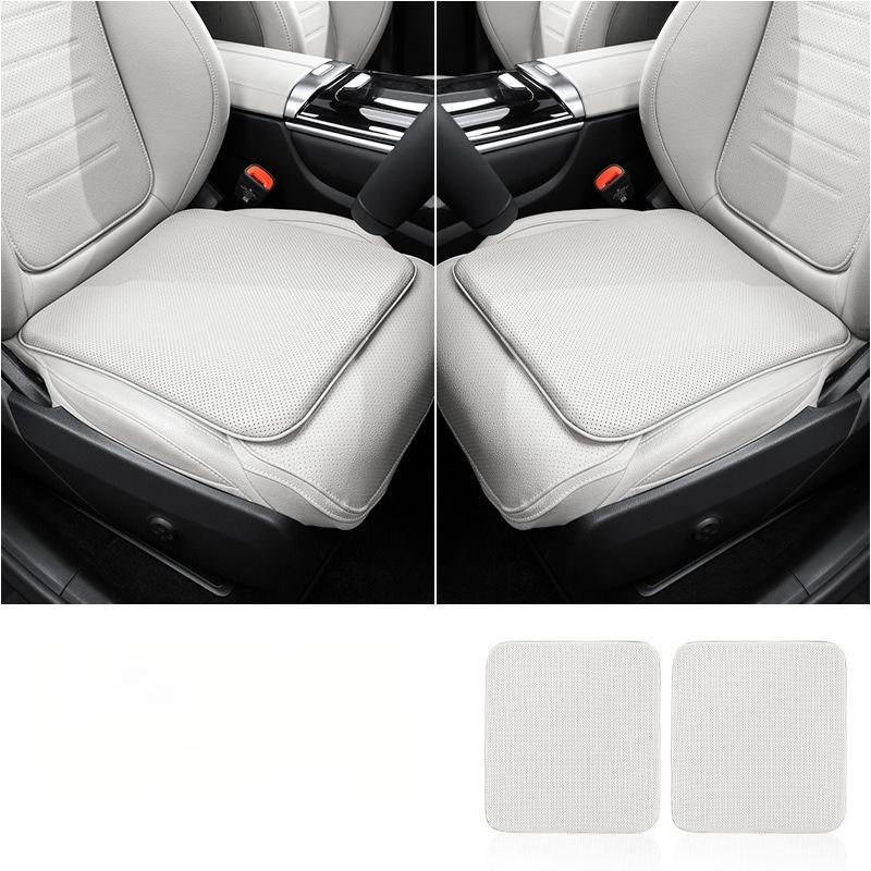 Universal Nappa Leather Car Seat Cushion Anti Slip Pad Breathable Ventilated Dirt Resistant Car Seat Cushion Seat Accessories