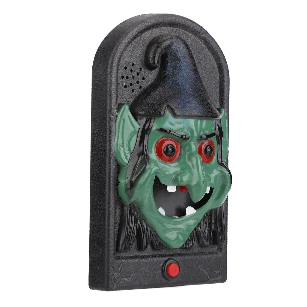 Halloween Horror Doorbell with Light Sound Decoration Prop for Bar Haunted House Escape Room Witch