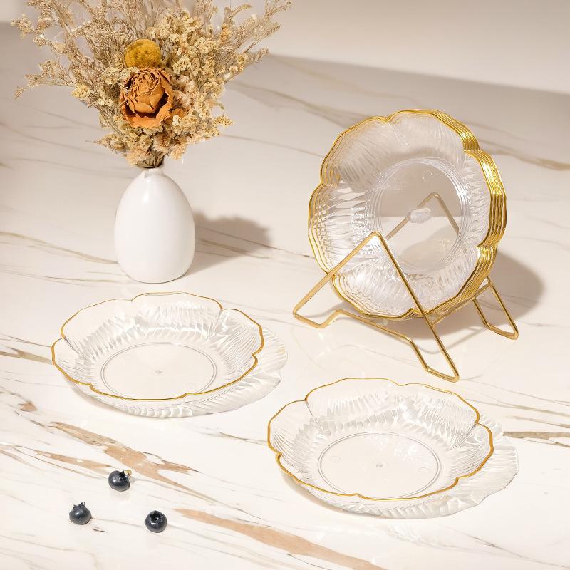 

Легкий роскошный домашний поднос для фруктов, высокий уровень внешнего вида, конфетницы, нежные простые модные украшения для посуды, блюдо для хранения орехов