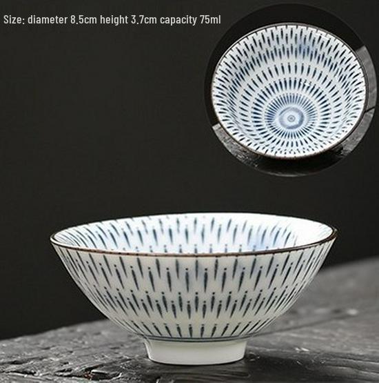 Blau-weiße Douli-Teetasse aus Porzellan für Kung-Fu-Tee