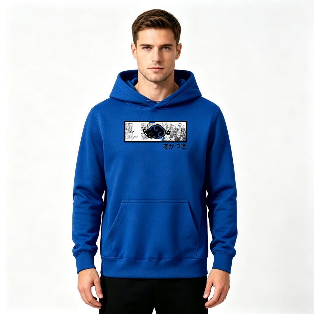 Men's Casual Printed Long Sleeve Pullover Hoodie Fashion Loose Fit Comfy Daily Wear Hooded Sweatshirt