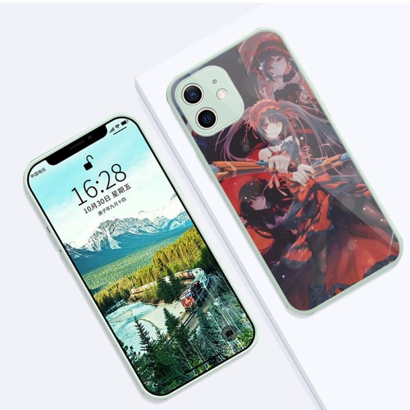 Cute Kurumi Tokisaki Phone Case For IPhone 14 13 12 11 Pro Max X XR XS 8 7 Plus Liquid Glass Color Phone Cover