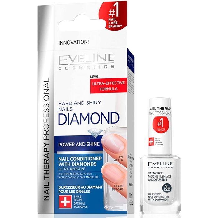 EVELINE Diamond Hard & Shiny Nails Strengthens nails with diamonds 12ml