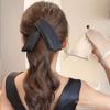 Korean Style Cloth Banana Clip Hairpin Bowknot Hair Clip Fashion Vertical Clip  Women