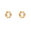 Korea Dongdaemun Temperament Retro Dumb Gold Earrings Women's Silver Needle Design Sense Earrings Cold Wind Ear Jewelry