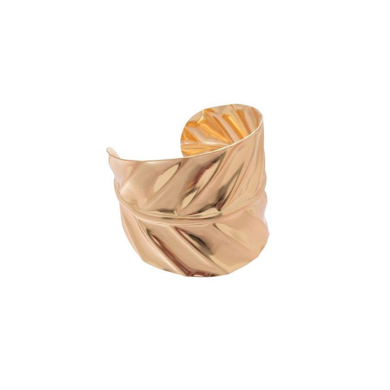 European and American Metallic Irregular Wave Texture Open Bracelet, Fashionable and Versatile Bracelet, Niche Design Jewelry for Women