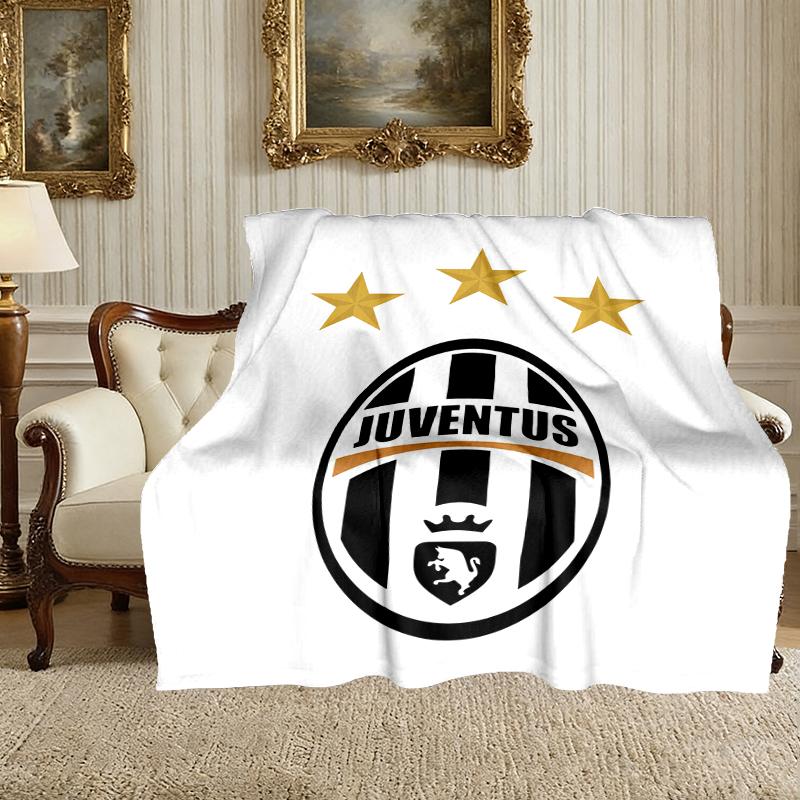 1pc Cozy Print Blanket, Juventus Football Club Blanket Appropriate for Home Picnic and Travel Adventures