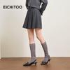 EICHITOO Chic High-Waist Pleated A-Line Skirt