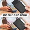 RFID Blocking Aluminum Pop-Up Card Holder Multi-Functional Designer Bank & ID Card Wallet Business Purse for Men Women