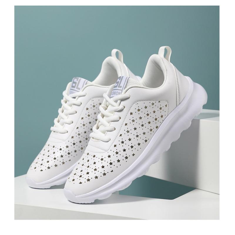 Женская обувь больших размеров. Дышащая и прочная спортивная обувь для отдыха. 42 чёрный — фото 7