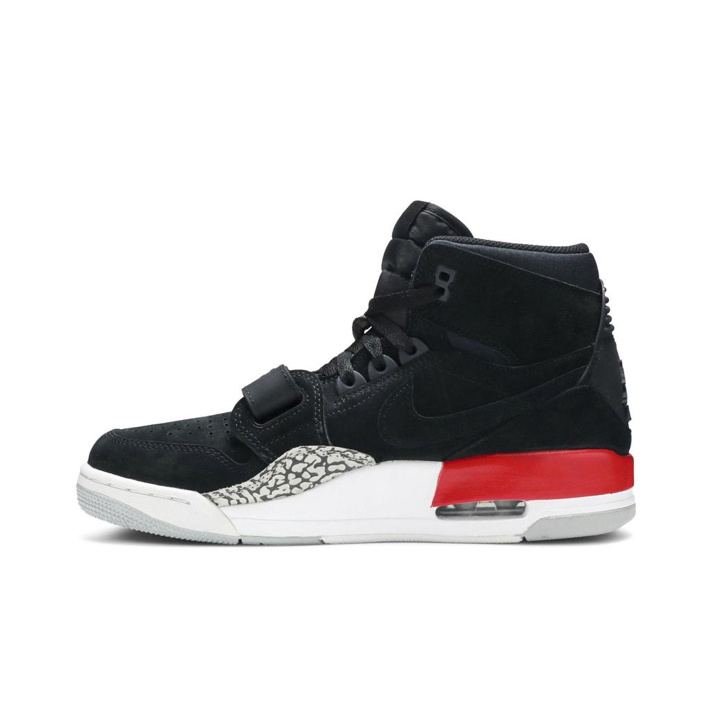 Air Jordan Legacy 312 'Schwarzes Wildleder' (Unisex) Schwarz / Feuerrot-Zementgrau Vintage Basketballschuhe AV3922 060