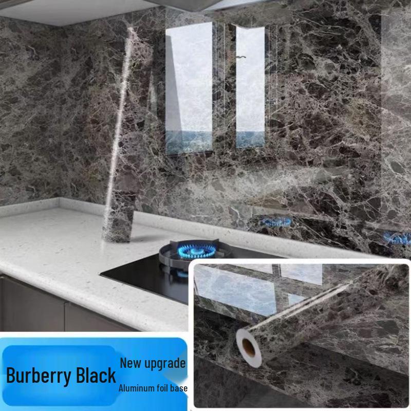 Oil-Proof Waterproof Self-Adhesive Protective Film for Kitchen Countertops and Cabinets.