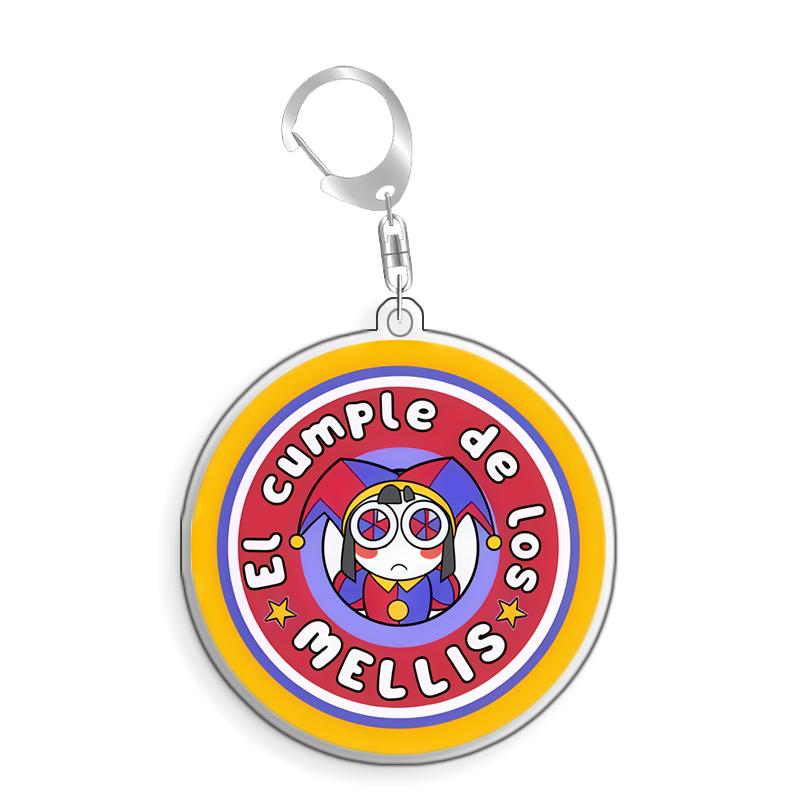For The Amazing Digital Circus Pomni Kinger Ragatha Gangle Acrylic Selfmade Cute Cartoon Anime Keychain Pendant Toy Gift 5cm