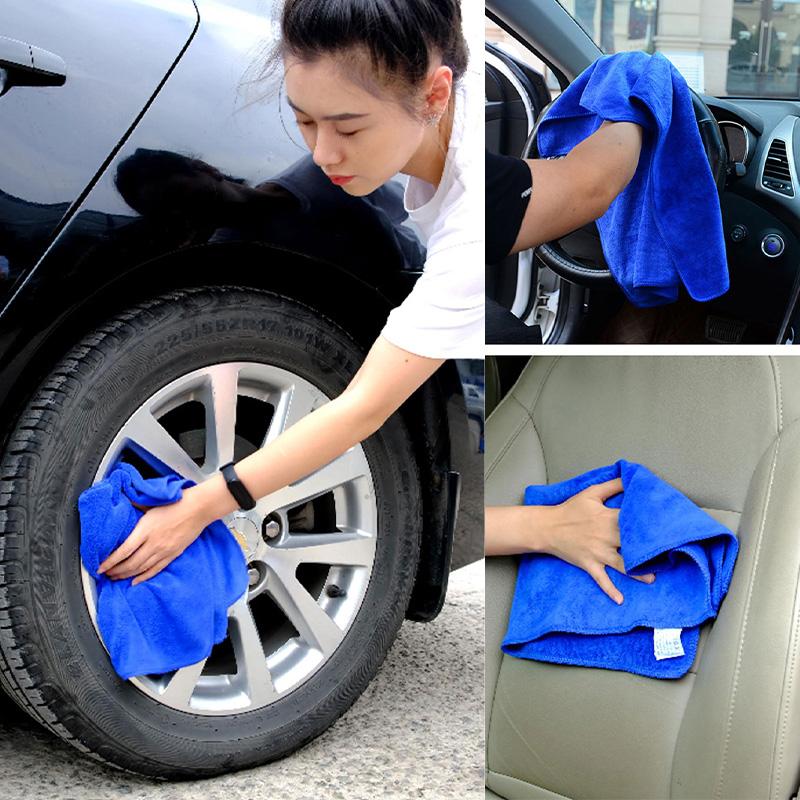 SEAMETAL Ręcznik do mycia samochodu 400GSM Mikrofibra Wysoka absorpcja wody Ręczniki do czyszczenia Pogrubiona Miękka Ściereczka do mycia i suszenia samochodu