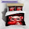 3PC Custom Name Pig Heart Glasses Bedding Set Duvet Cover Closure Includes 1 Duvet Cover & 2 Pillowcases for Bedroom
