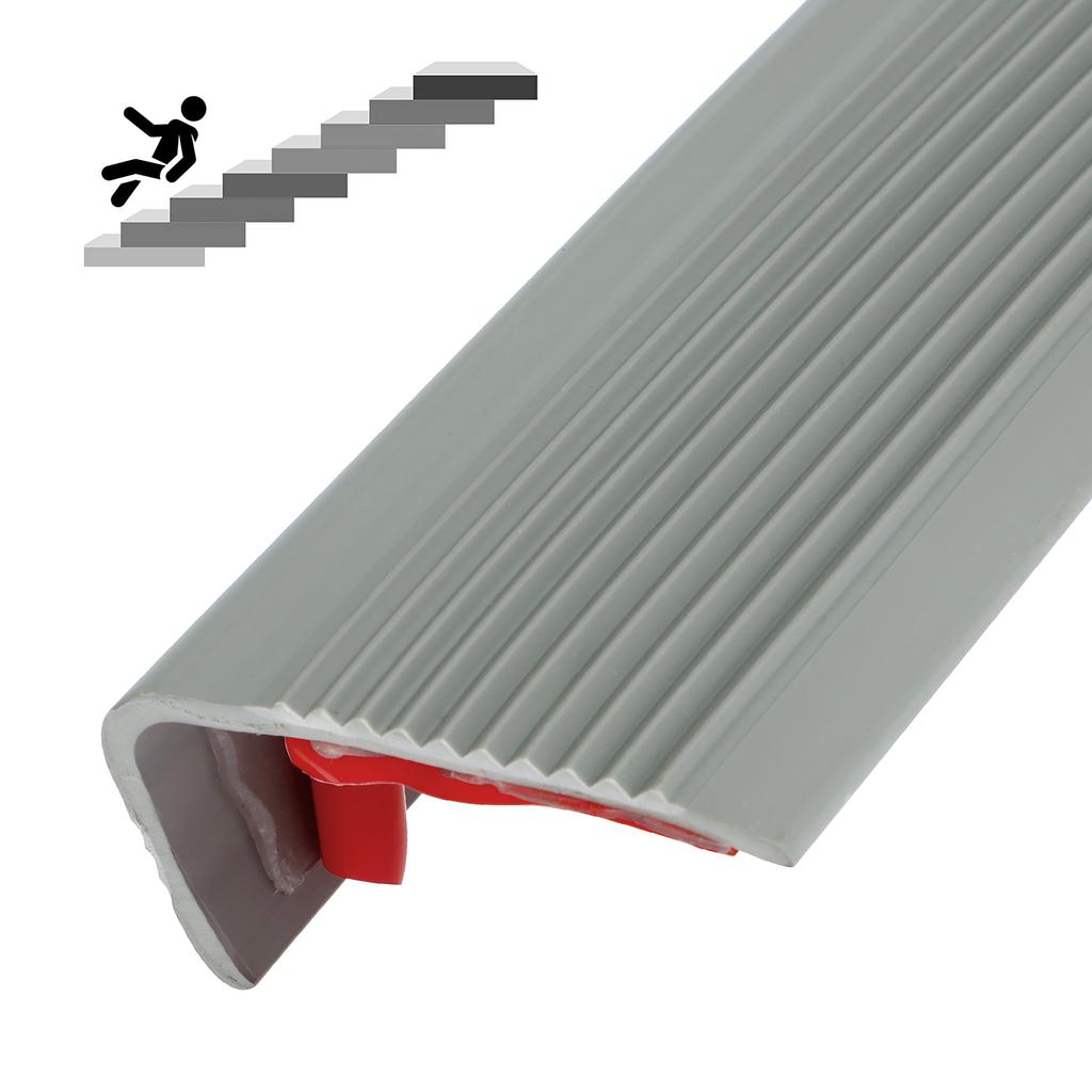 1/2Pcs Stair Edge Protector Non-slip Stair Nose Edging Self-Adhesive PVC Stair Edge Trim L-Shape Waterproof Step Edge Trim Strip