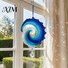 Beach House Hanging Decoration Ocean Wave Crochet Wind Spinner DIY Kit, Coastal Handmade Birthday Gift for Crafters Craft Ornament Home