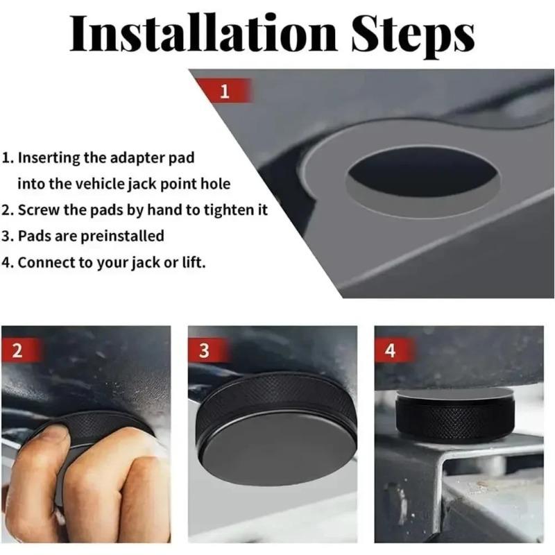 Schützt Batterie und Lack. Jack Pad Adapter mit Aufbewahrungstasche. Hebeersatz für Tesla Model 3 YSX Lift Point Adapter.