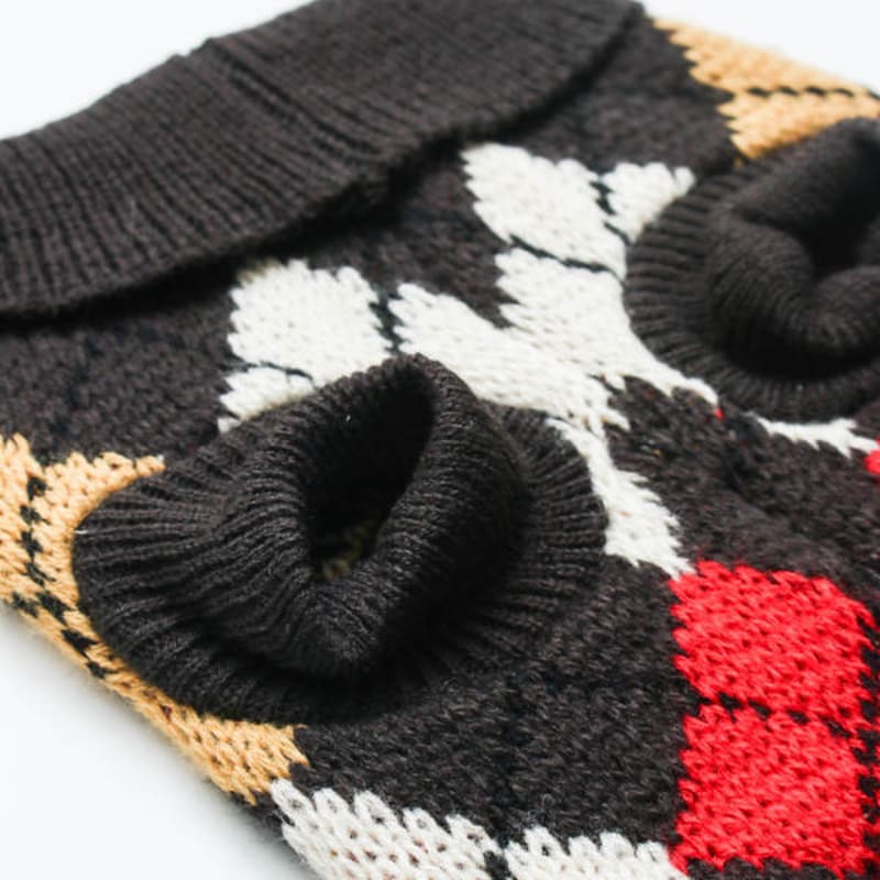 [Pet] Pattern Long Sleeve Knit M