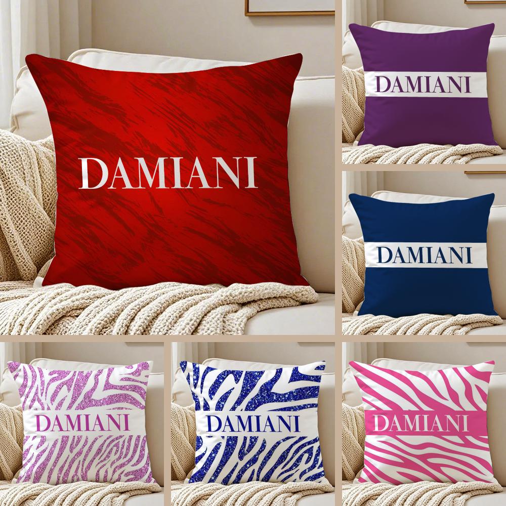 Italian Gorgeous DDamiani Cushion Cover Pillowcase Ultra Soft Skin Friendly Fabric Cloud Like Comfort Concealed Zipper