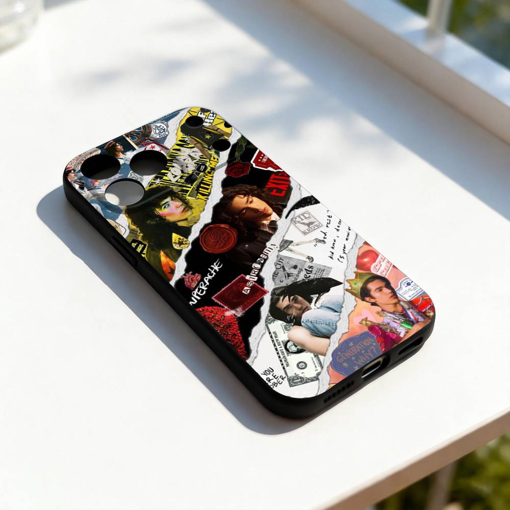 C-Conan Gray Wishbone Cool For iPhone 17,16,15,14,13,12,11,Pro,Max,Plus,E,SE4,Air,Mini Black Soft Cover Phone Case