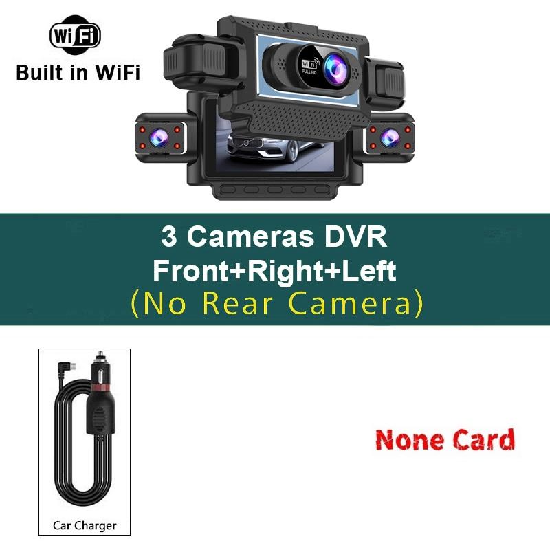 

4-Lens Dash Cam with 3.0 Screen, 1080P HD Night Vision, WiFi Smartphone Connectivity 3 Lens