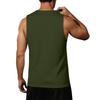 Men Sleeveless Tank Top Casual Loose Fit Flag Graphic Print Muscle Shirt Summer Beachwear Workout Gym Apparel