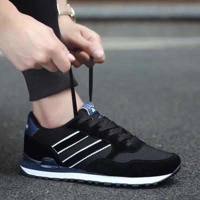 Fashion Men's Casual Running Comfort Sports Mesh Breathable Lace Up Platform Hiking Large-sized Fashion Jogging Shoes Tenis Para Hombre