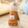 New Cat Clothes Autumn and Winter Corduroy Stickers Can Be Traced Into Cat and Kitten Warm Dog Cotton-padded Clothes