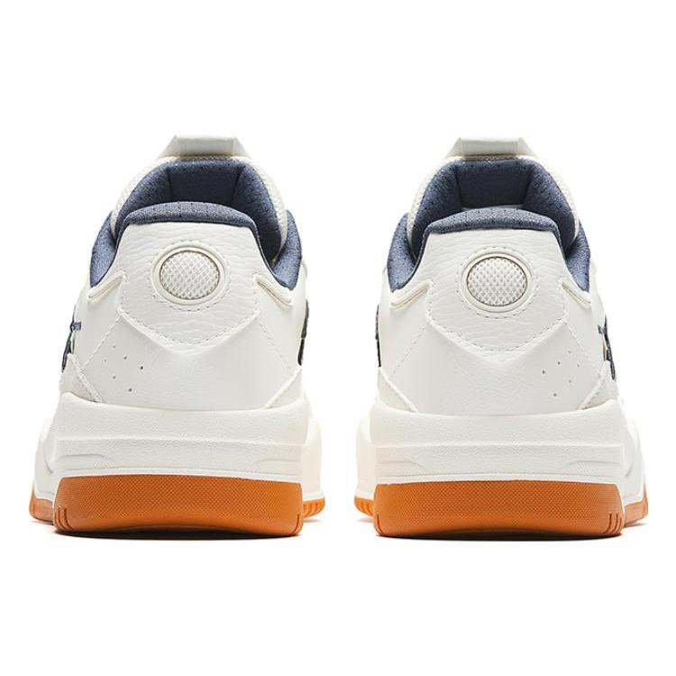 New Anta Wave Shoes Height Increasing Low Top Skateboard Shoes Women's White Blue Brown 922348003-4