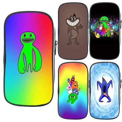 Garten of Banban Bolsas de papelaria Meninos Meninas Estojo de lápis Estojo de caneta portátil para estudantes Material de nylon Brinquedos de anime para crianças