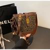 Bags Women's Handbags Niche Design 2025 Fashion Bucket Bags Leopard Print Series Portable Shoulder