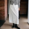 New Arrivals Open Run Ribbon Lace Skirt Layered Double Long Skirt