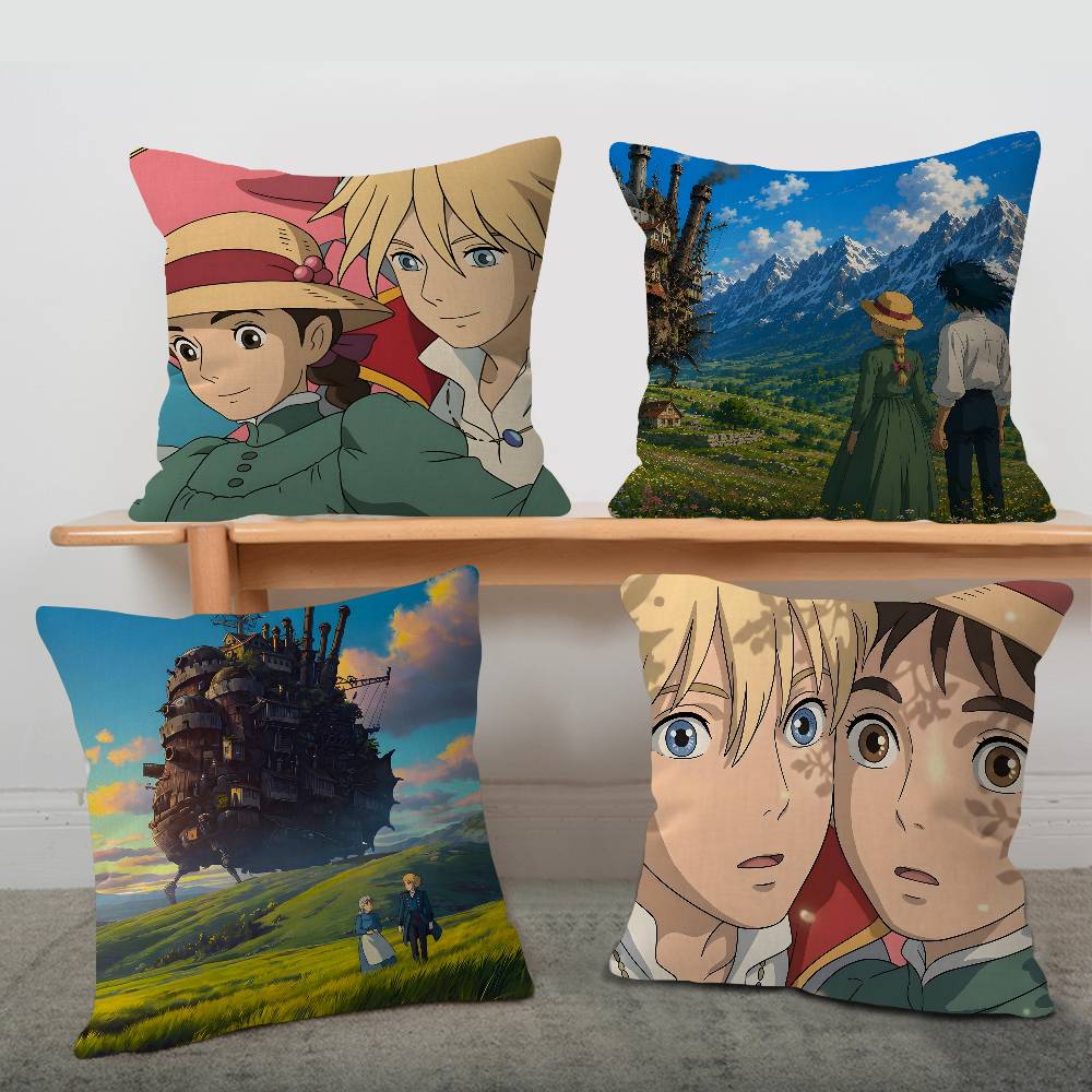 H-Howls-Moving-CastleS Lucky Dragon pillow cover sofa cushion cover home room decoration children gift