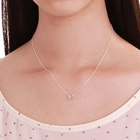 KISS Disney Collection Princess Cinderella Silver Necklace Women 40cm Wrapping Bag Box Suitable Christmas Anniversaries Birthdays Proposals.